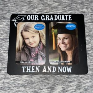 Marco de Foros, OUR GRADUATE, THEN AND NOW, fits 2 4 x 6 photos